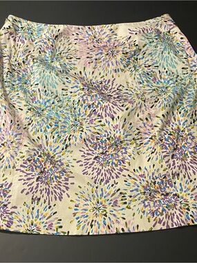 Lane Bryant Multicolor Confetti Print Skirt
